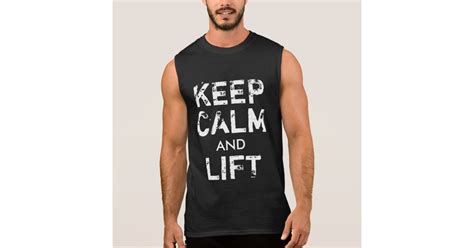 Gym Bodybuilding Keep Calm And Lift Dark T Shirt Zazzle