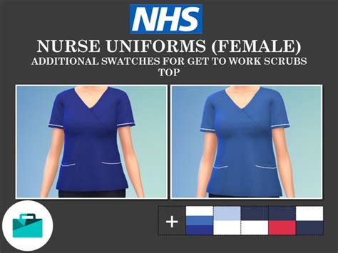 The Sims Resource Nhs Nurse Uniforms Shirts Female