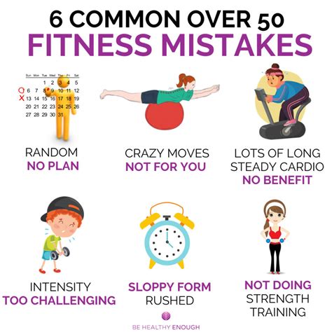 6 Common Fitness Mistakes Of Women Over 50 Be Healthy Enough
