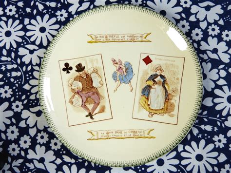 Reserved Antique 19th Century Playing Cards Decor Choisy Le