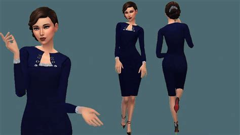 Blue Dress The Sims 4 Catalog