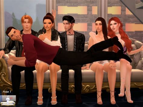 The Sims Resource Party Pose Pack By Betoae0 Sims 4 Downloads