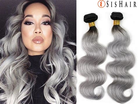 1 getting ready to dye hair. How to Make Gray Hair Look Gorgeous with Weaves ...
