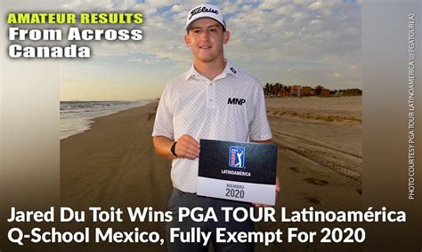 Jared Du Toit Wins Pga Tour Latinoamérica Q School Mexico Fully Exempt For 2020 Inside Golf