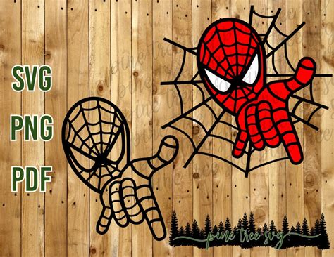 Spiderman SVG PNG PDF Instant Download - Etsy
