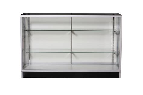 Racks And Fixtures Display Cases All Glass Extra Vision Corner Display