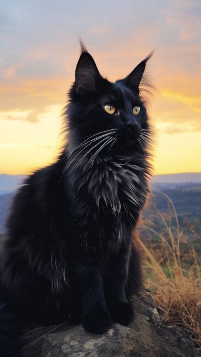 Black Smoke Maine Coon Cat Pictures And Breed Profile Of Black Smoke