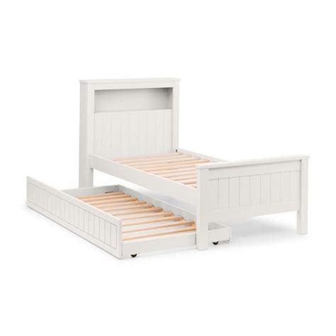 Maine Bookcase Bed Frame 90cm White Beds And Mattresses From Home