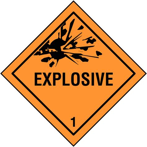 Explosive Hazard Warning Diamonds Seton