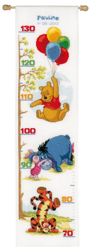 Winnie The Pooh Height Chart From Vervaco Disney By Vervaco Cross