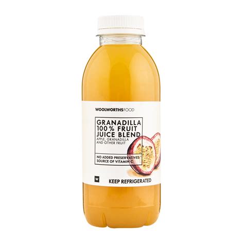 100 Granadilla Fruit Juice Blend 500 Ml Za