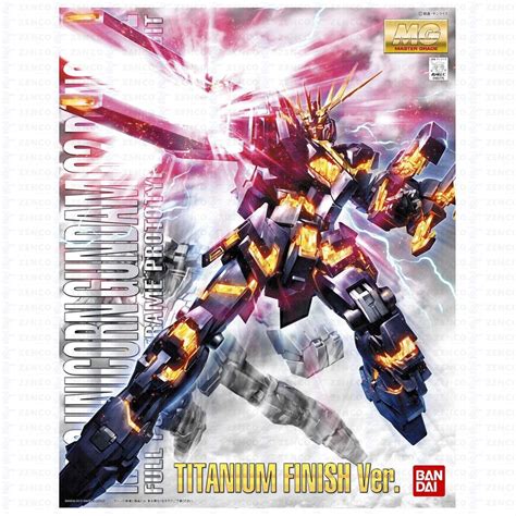 Bandai Mg Rx 0 Unicorn Gundam 2 Banshee Titanium Finish Ver 1100