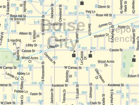 Boise City Map Idaho