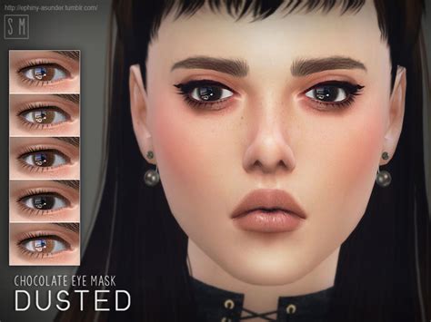 Dusted Chocolate Eyemask By Screaming Mustard At Tsr Sims 4 Updates