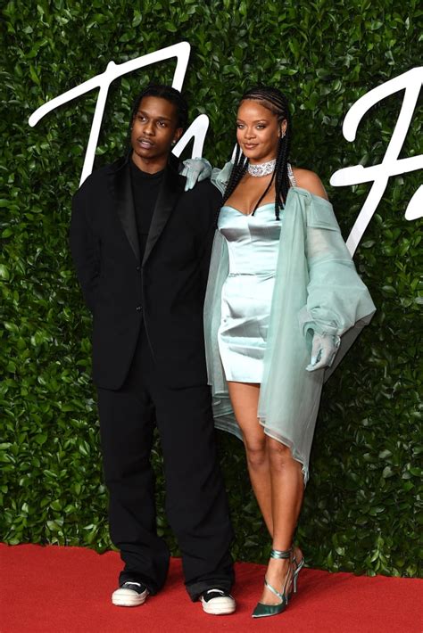 Asap rocky and rihanna anthony harvey/shutterstock. A$AP Rocky and Rihanna at the 2019 British Fashion Awards ...