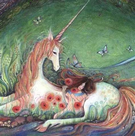 Unicorn Fairy Tale Art Print Via Etsy Fantasy Art Unicorns
