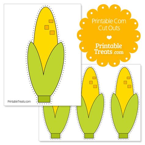 Printable Corn Cut Outs — Printable