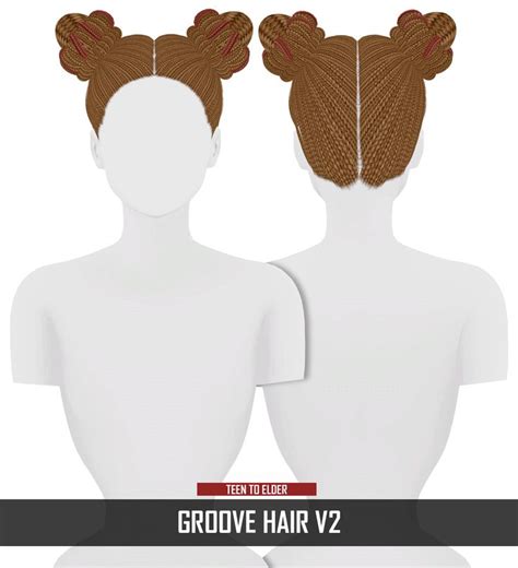 Groove Hair V2 New Mesh Compatible With Hq Mod Sims Hair Sims 4