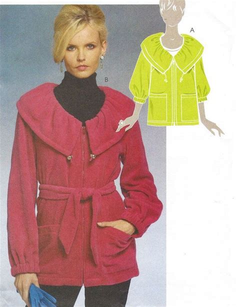 Womens Unlined Jackets And Belt Oop Mccalls Sewing Pattern M5981 Etsy