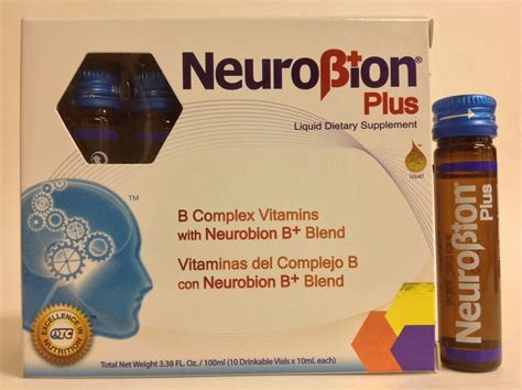 Neurobion Plus B Complex Vitamins 10 Drinkable Vials Vitaminas