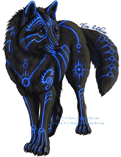 Tsu Ukia By Sidonie On Deviantart Wolf Art Mythical Creatures Art