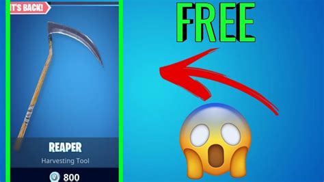 The Reaper Pickaxe Is Backhow To Get It For Free Youtube