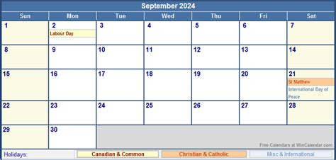 September 2024 Calendar Printable 2024 Calendar Printable