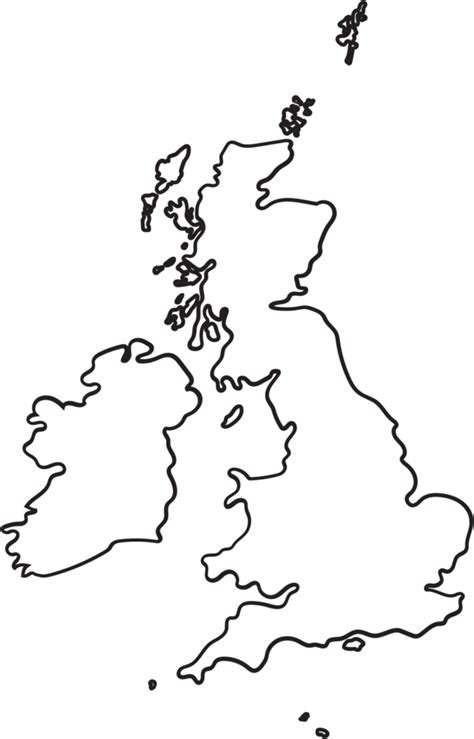 Doodle Freehand Outline Sketch Of Great Britain Map 10330612 Png