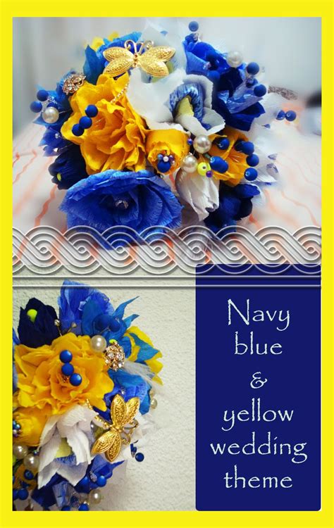 We did not find results for: Navy blue and yellow wedding papaer flowers bouquet with ...