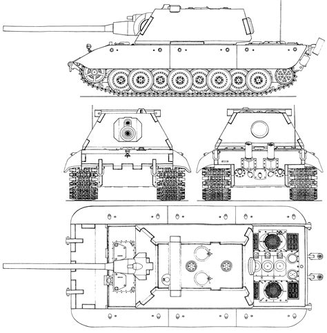 E 100 Blueprint Military Armor Military Guns Military Vehicles Mecha