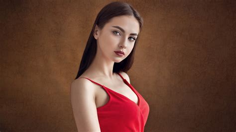 Beautiful Girl In Red Dress Wallpaper HD Girls Wallpapers 4k Wallpapers