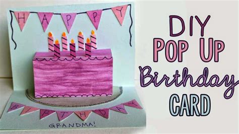 Pop Up Birthday Cake Card Tutorial