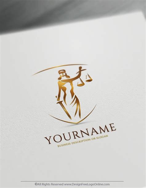 Build A Law Firm Brand With Our Lady Justice Lawyer Logo Maker