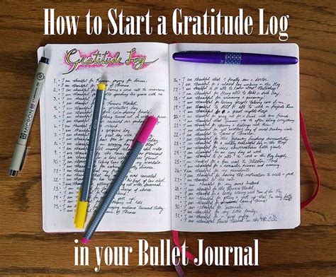 How To Start A Gratitude Log And Feel Thankful Everyday Bullet