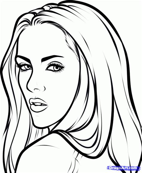 Twilight Portrait Drawing Outline Drawings Face Drawing