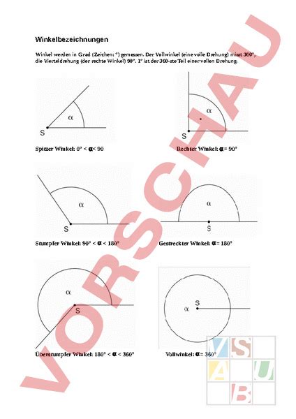 Du möchtest mehr über winkelarten erfahren? www.unterrichtsmaterial.ch - Mathematik - Anderes Thema ...