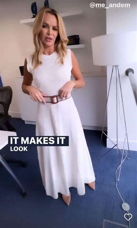 Amanda Holden Looks Very Stunning In A White Co Ord Set That Has A Slit