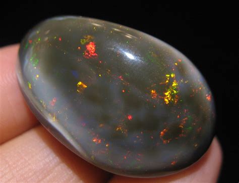 Natural Ethiopian Black Opal Large 556 Ct Cabochon Gemstone