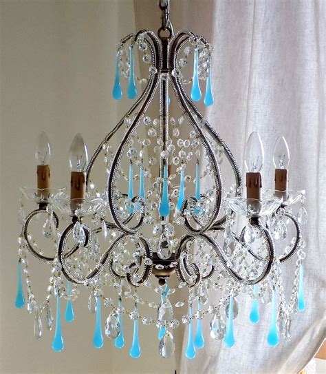 2024 Best Of Turquoise Chandelier Crystals