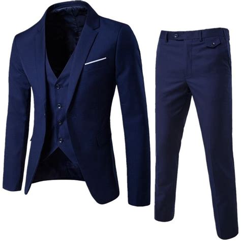 Generic Stylish 3 Pcssets Mens Formal Slim Business Bridegroom Suits
