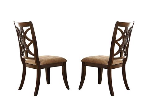 Homelegance Keegan Sophisticated Dining Chairs With Overlapping Design