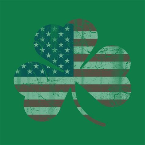 Irish American Flag Shamrock Irish American T Shirt Teepublic