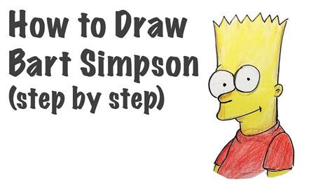 How To Draw Bart Simpson Step By Step Tutorial Youtube