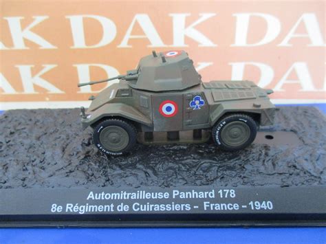 Die Cast 172 Modellino Autoblindo Tank Panhard 178 8e Regiment