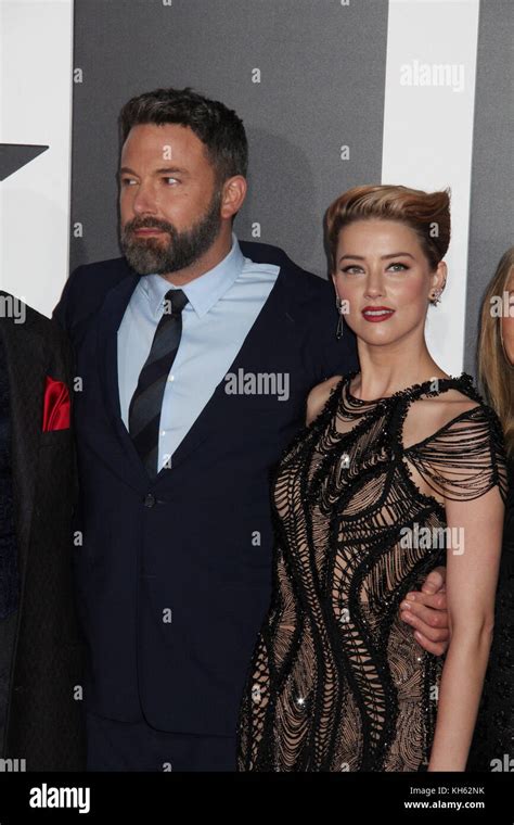 Ben Affleck Amber Heard 11132017 The World Premiere Of Justice