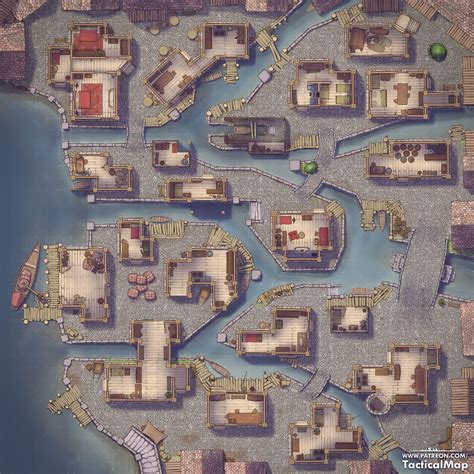 Delta Area City 40x40 Tactical Master On Patreon Fantasy Map