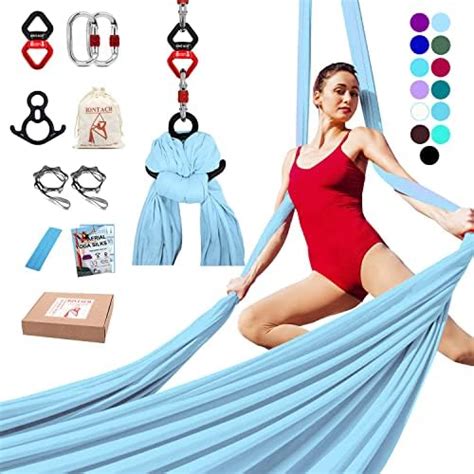 Aerial Silks Yoga Swing Set Equipment Yards Aerial Yoga Hammock Kit Low Stretch Fabrics
