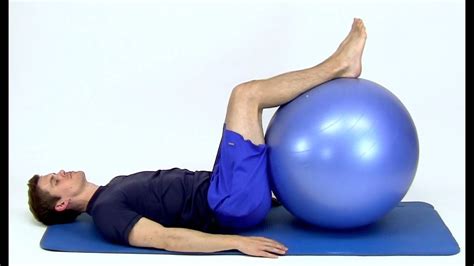 Exercise Ball Supine Trunk Rotation Hep2go Youtube
