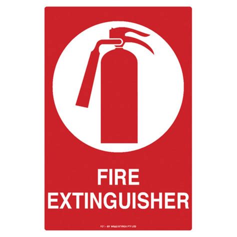 Mills Display Fire Extinguisher Sign 225 X 300mm Officeworks