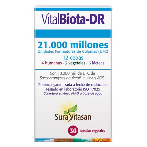 Vital Biota Dr 30 Cápsulas Sura Vitasan